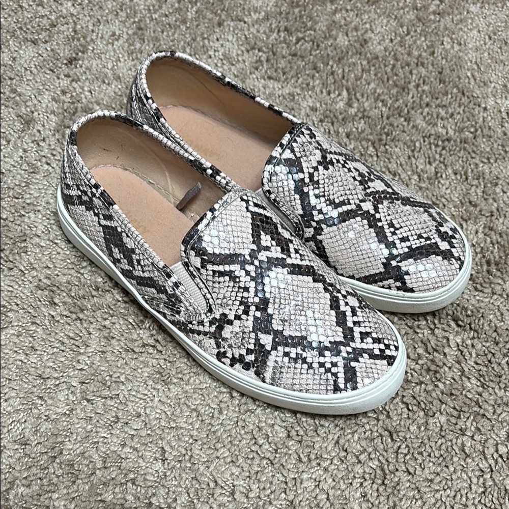 Snakeskin Slip-On Sneakers